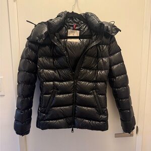 Moncler Shiny Black Puffer Jacket